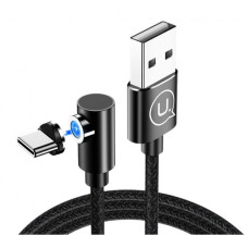 Usams Type-C U54 Right-Angle Magnetic 2A 1.0m Black