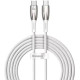 Baseus Cafule Glimmer Series Type-C to Type-C 100W 2m White (CADH000802)