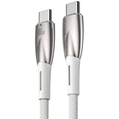 Baseus Cafule Glimmer Series Type-C to Type-C 100W 2m White (CADH000802)
