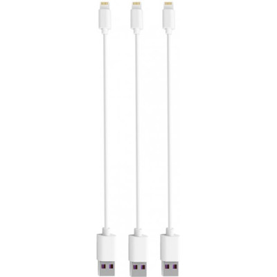 Timstool USB to Lightning 0.21 м 3 шт. White (DC21-LT-WT)