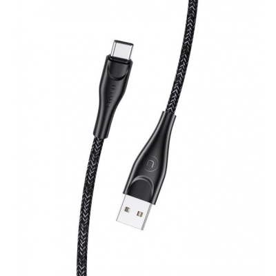 Usams Type-C U41 Braided 2A 1.0m Black