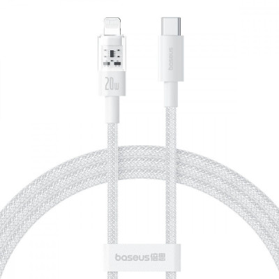 Baseus Gem Fast-Charging Data Cable Type-C to Lightning 20W 2m White (P10373001211-01)