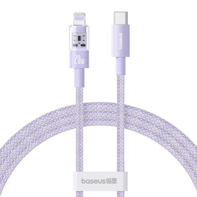 Baseus Gem Fast-Charging Data Cable USB Type-C to Lightning 20W 2m Nebula Purple (P10373001511-01)