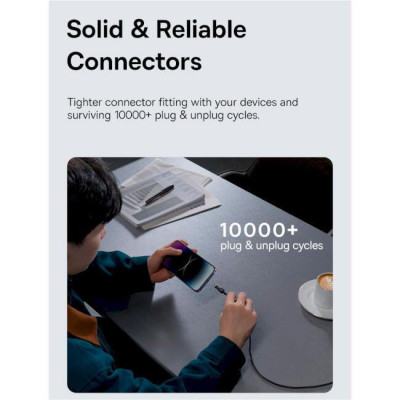 Baseus Gem Fast-Charging Data Cable USB Type-C to Lightning 20W 2m Galaxy Blue (P10373001311-01)