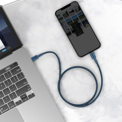 Baseus High Density Braided Fast Charging Data Cable Type-C to iP PD 20W 1m Blue (CATLGD-03)