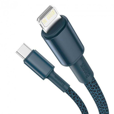 Baseus High Density Braided Fast Charging Data Cable Type-C to iP PD 20W 1m Blue (CATLGD-03)