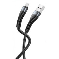 XO MicroUSB NB209 Braided 2.4A 1.0m Black