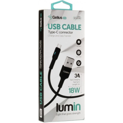 Gelius Pro Lumin Lamp GP-UC100 Type-C Black (82658)