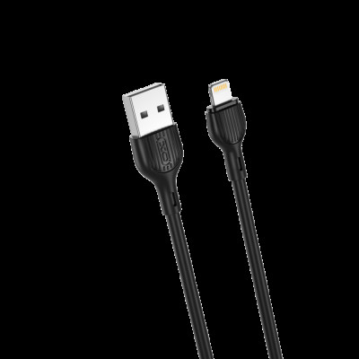 XO Lightning NB200 2.1A 2.0m Black