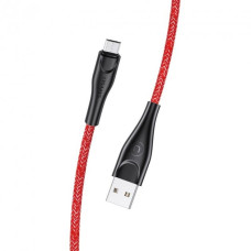 Usams Lightning U41 Braided 2A 1.0m Red