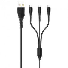 Usams U35 3in1 2A 1.0m Black