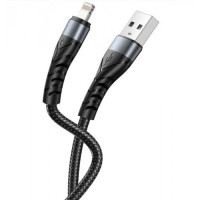 XO Lightning NB209 Braided 2.4A 1.0m Black