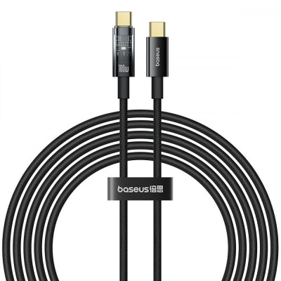 Baseus Explorer Charging Cable USB Type-C to USB Type-C 100W 1m Cluster Black (P10319703111-00)