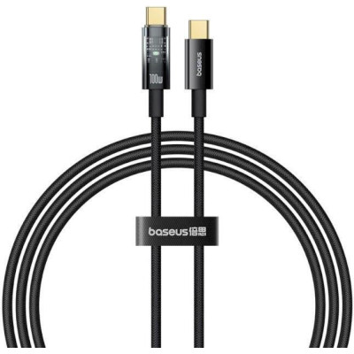 Baseus Explorer Charging Cable USB Type-C to USB Type-C 100W 1m Cluster Black (P10319703111-00)