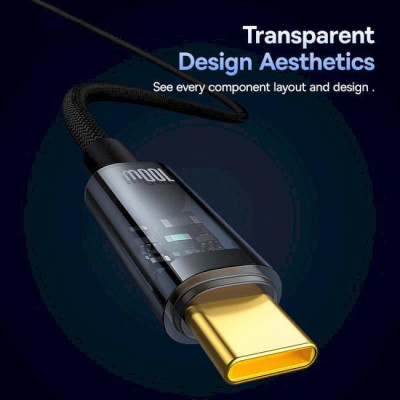 Baseus Explorer Charging Cable USB Type-C to USB Type-C 100W 1m Cluster Black (P10319703111-00)
