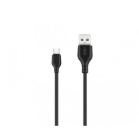 XO MicroUSB NB143 Braided 2.4A 1.0m Black