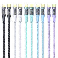Usams Type-C to Lightning US-SJ573 Transparent Icy Series 20W 3A 1.2m White