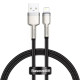 Baseus Cafule Series Metal Data Cable USB для IP 2.4A 0.25m Black (CALJK-01)