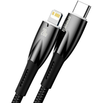 Baseus Glimmer Series Power Delivery Type-C to Lightning 20W 1m Black (CADH000001)