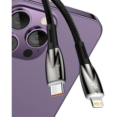 Baseus Glimmer Series Power Delivery Type-C to Lightning 20W 1m Black (CADH000001)