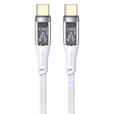 Usams Type-C to Type-C US-SJ574 Transparent Icy Series 100W 5A 1.2m White