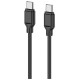 2E USB-C to USB-C Glow 60W 1m Black (2E-CCCC-BL)