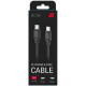 2E USB-C to USB-C Glow 60W 1m Black (2E-CCCC-BL)