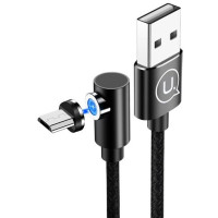 Usams microUSB U54 Right-Angle Magnetic 2A 1.0m Black