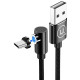 Usams microUSB U54 Right-Angle Magnetic 2A 1.0m Black