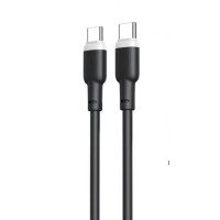 XO Type-C-Type-C NB208B Liquid Silicone 60W 5A 1.0m Black