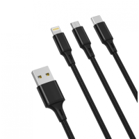 XO NB173 3in1 2.4A 1.2m Black