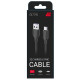 2E USB 2.0 to Type-C 1m Glow Black (2E-CCAC-BL)