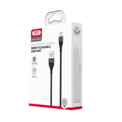 XO MicroUSB NB188 Double-sided 2.4A 1.0m Gray