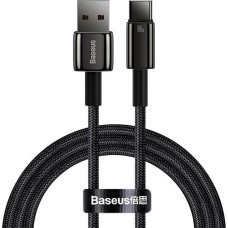 Baseus Tungsten Gold Fast Charging Data Cable USB to Type-C 100W 1m Black (CAWJ000001)