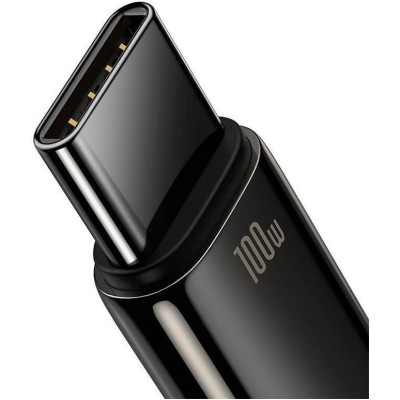 Baseus Tungsten Gold Fast Charging Data Cable USB to Type-C 100W 1m Black (CAWJ000001)