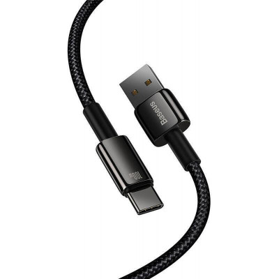 Baseus Tungsten Gold Fast Charging Data Cable USB to Type-C 100W 1m Black (CAWJ000001)