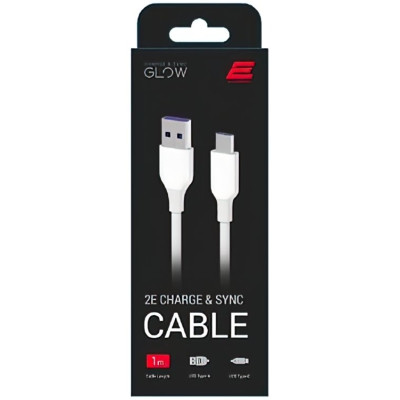 2E USB 2.0 to Type-C 1m Glow White (2E-CCAC-WH)
