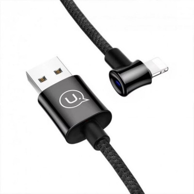 Usams Type-C U13 Right-angle Smart Power Off 2A 1.2m Black