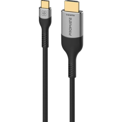 Promate USB Type-C to HDMI v2.1 1.8m Grey (mediacord-8k.grey)