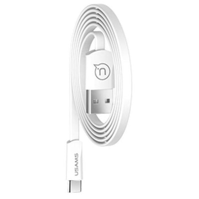 Usams Type-C U2 Flat 2A 1.2m White