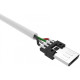 Cable Silicon Power USB - microUSB LK10AB White (SP1M0ASYLK10AB1W)