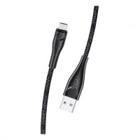 Usams Lightning U41 Braided 2A 2.0m Black