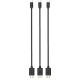Timstool USB to microUSB 0.21 м 3 шт Black (DC21-MU-BL) Black