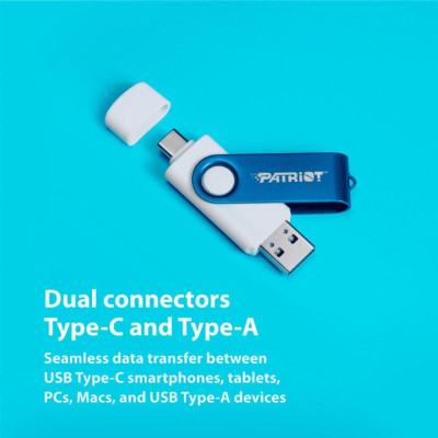 PATRIOT 256 GB Xporter X550 USB 3.2 Gen 1 Type-A+C (PS256GX550AAD)