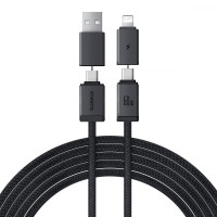 Baseus Versatile 2 in 2 Type-C+USB to Type-C+Lightning (3.5A, 60W, 2m) P10383000121-02