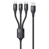 Usams U73 3in1 3A 1.2m Black