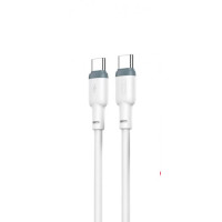 XO Type-C-Type-C NB208B Liquid Silicone 60W 5A 1.0m White