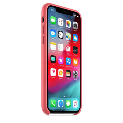 Apple iPhone XS Max Leather Case - Peony Pink (MTEX2)