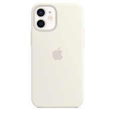 Apple iPhone 12 mini Silicone Case with MagSafe - White MHKV3