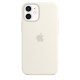 Apple iPhone 12 mini Silicone Case with MagSafe - White MHKV3